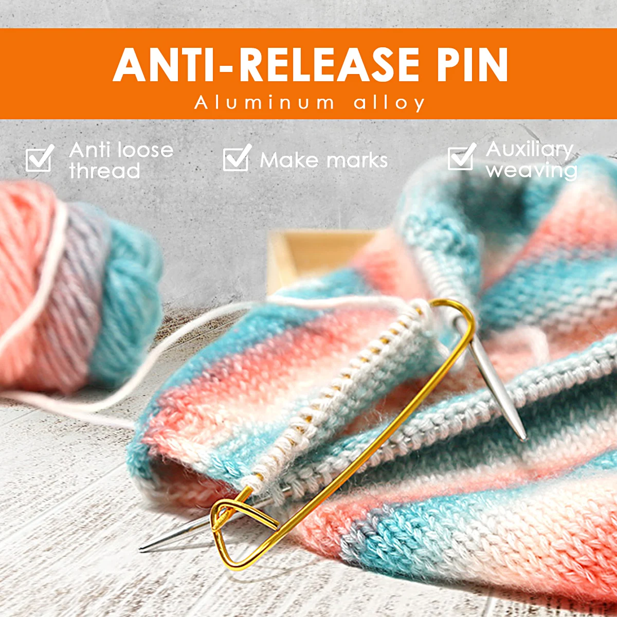 

10Pcs Stitch Holders Knitting Crochet 6cm 9cm 12cm 15cm 20cm Yarn Stopper Gauge Bright Colors Secure Locking Design Versatile