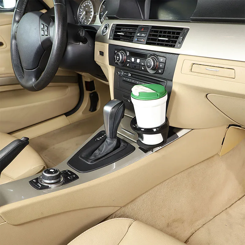 

Suetlcoity для BMW 3 серии E90 2005-2012 из углеродистой стали, центральная консоль автомобиля, боковой держатель для чашки с водой, аксессуары для интерьера автомобиля