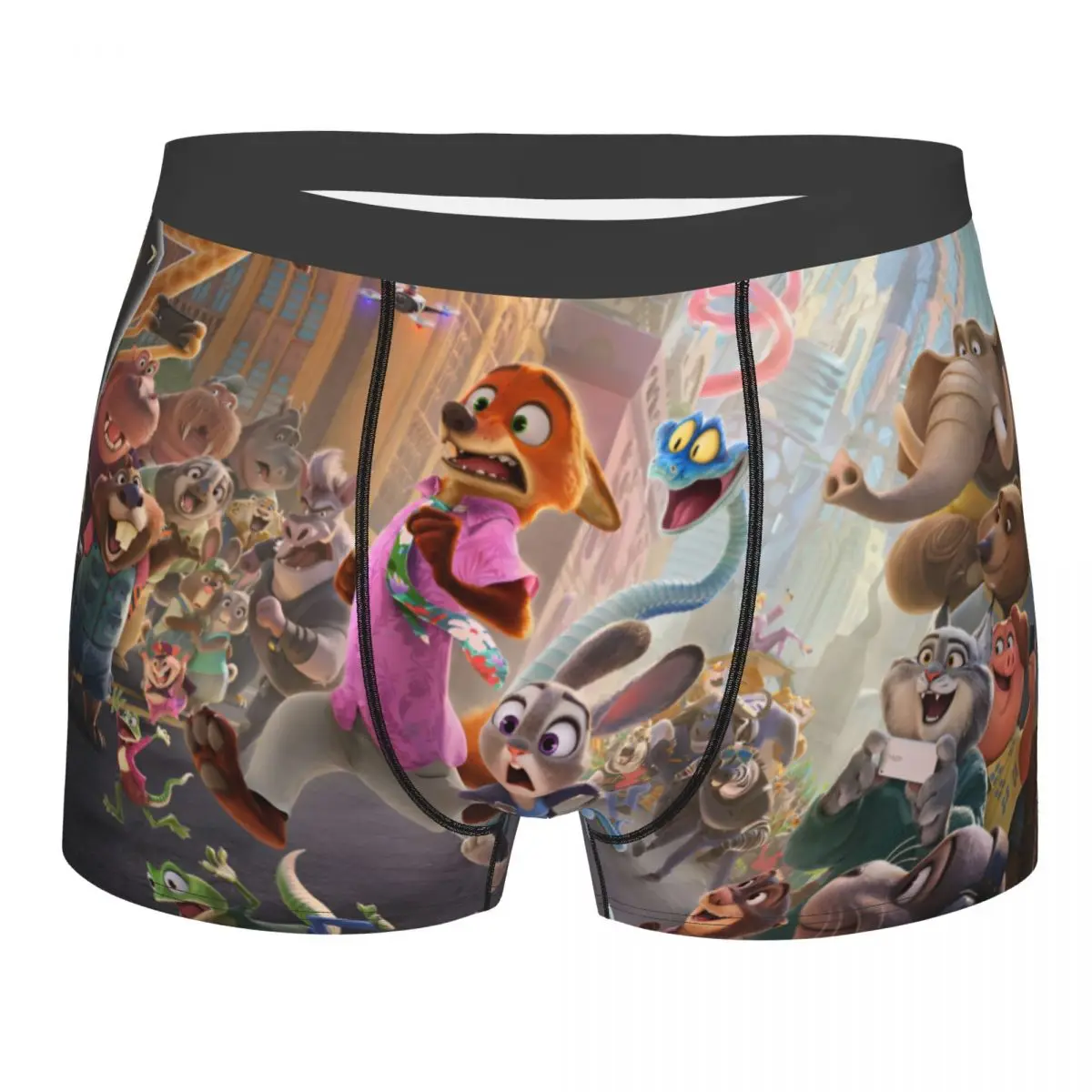

Custom Zootopia Judy Nick Gary Cartoon Comics Boxer Shorts For Homme 3D Print Underwear Panties Briefs Soft Underpants