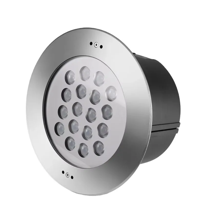 

Modern 18w Light Emitting Diode Underwater Pool Light Square Recessed Foot Waterproof Outdoor Spotlight