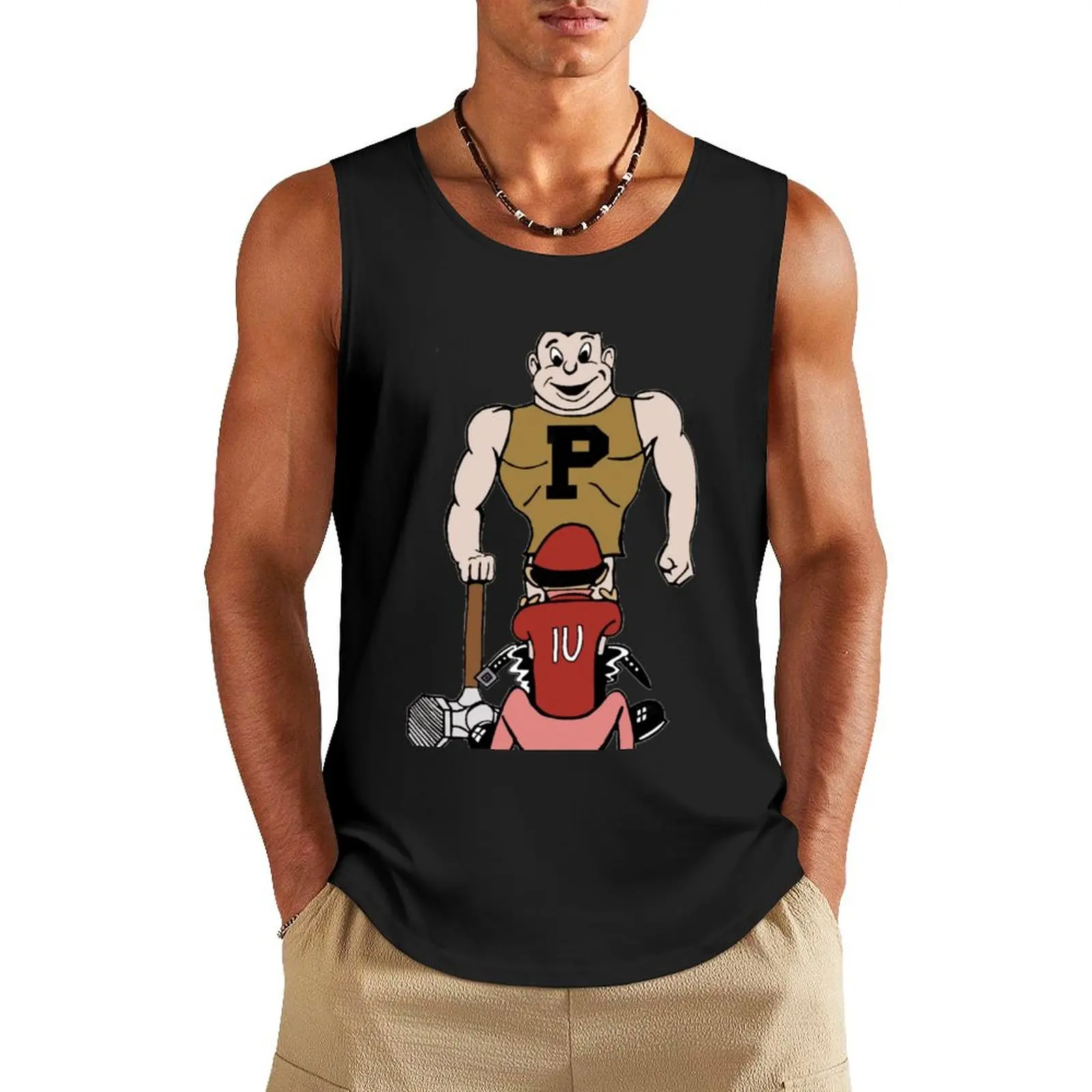 IU Sucks Classic Tank Top Men's t-shirt Men's gym clothing fashion 2024 man