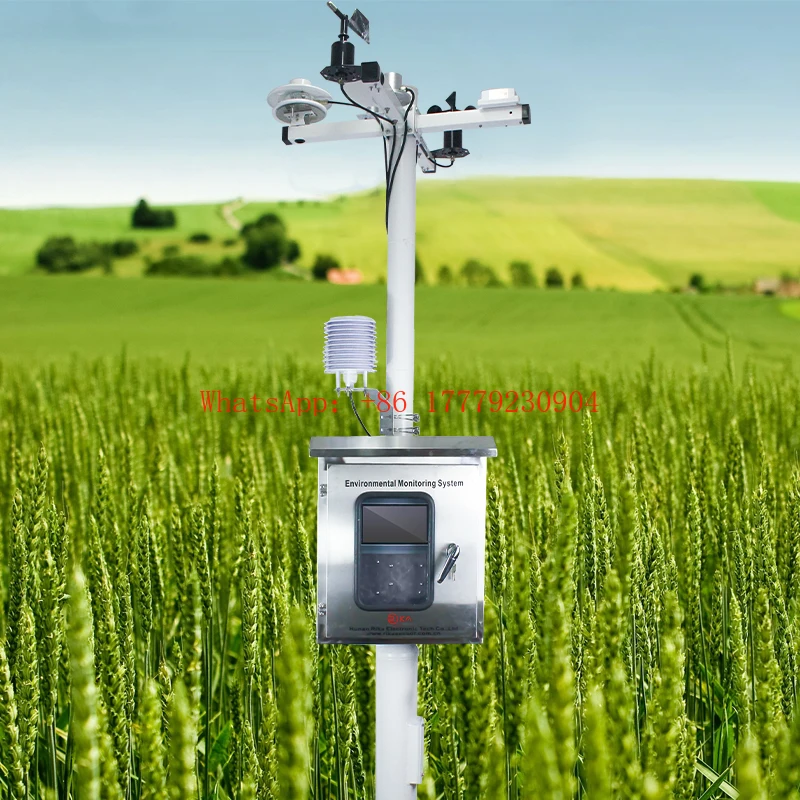 

Wmo Smart Cellular 4g Gsm 14 in 1 Ambient Agriculture Professional Automatic Weather Station with Wind Solar Rain Gauge Gps