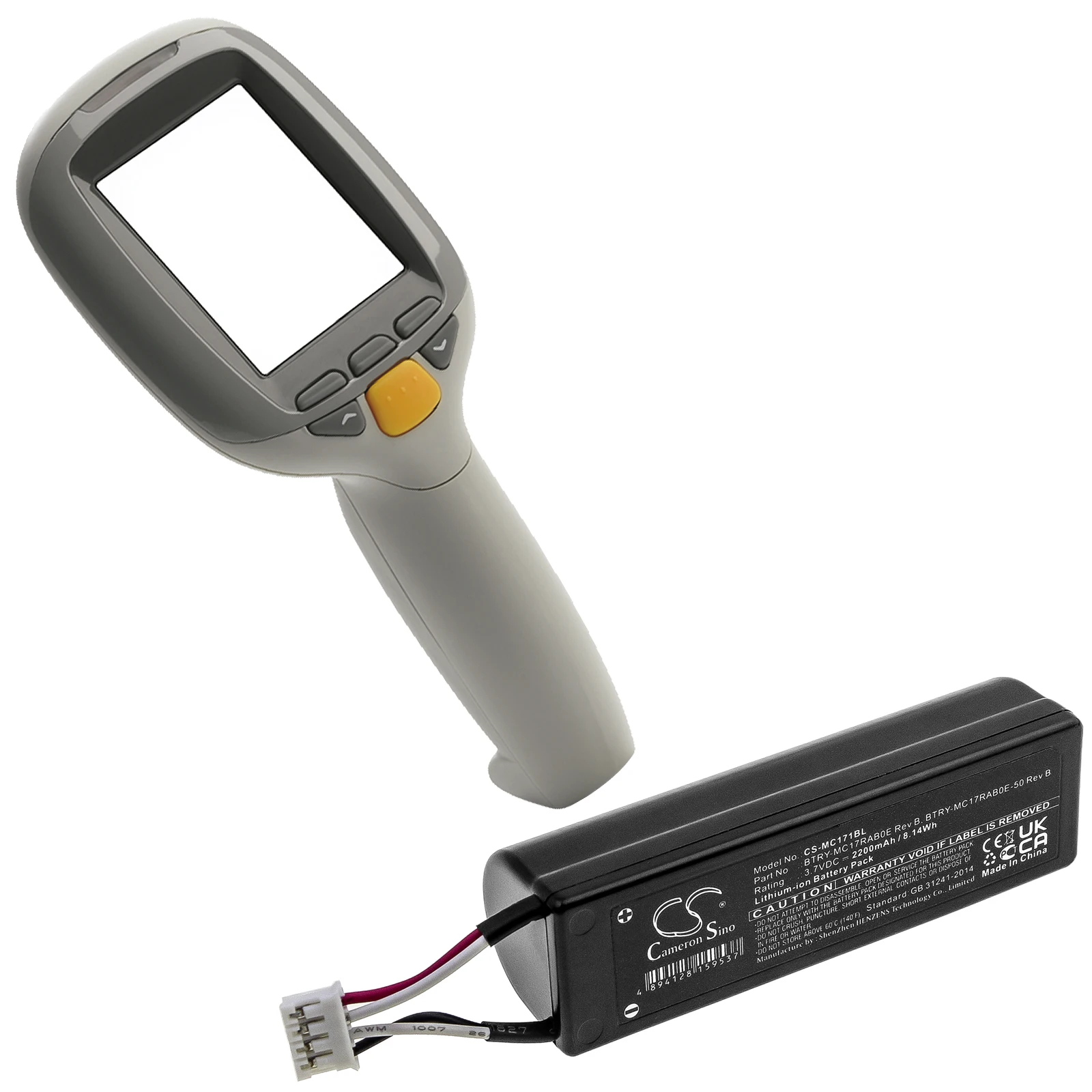 3.7V 2200mAh Barcode Scanner Battery 82-97131-01 Rev B, 82-97131-03 Rev B for Motorola MC17 MC17T MC17A +TOOL