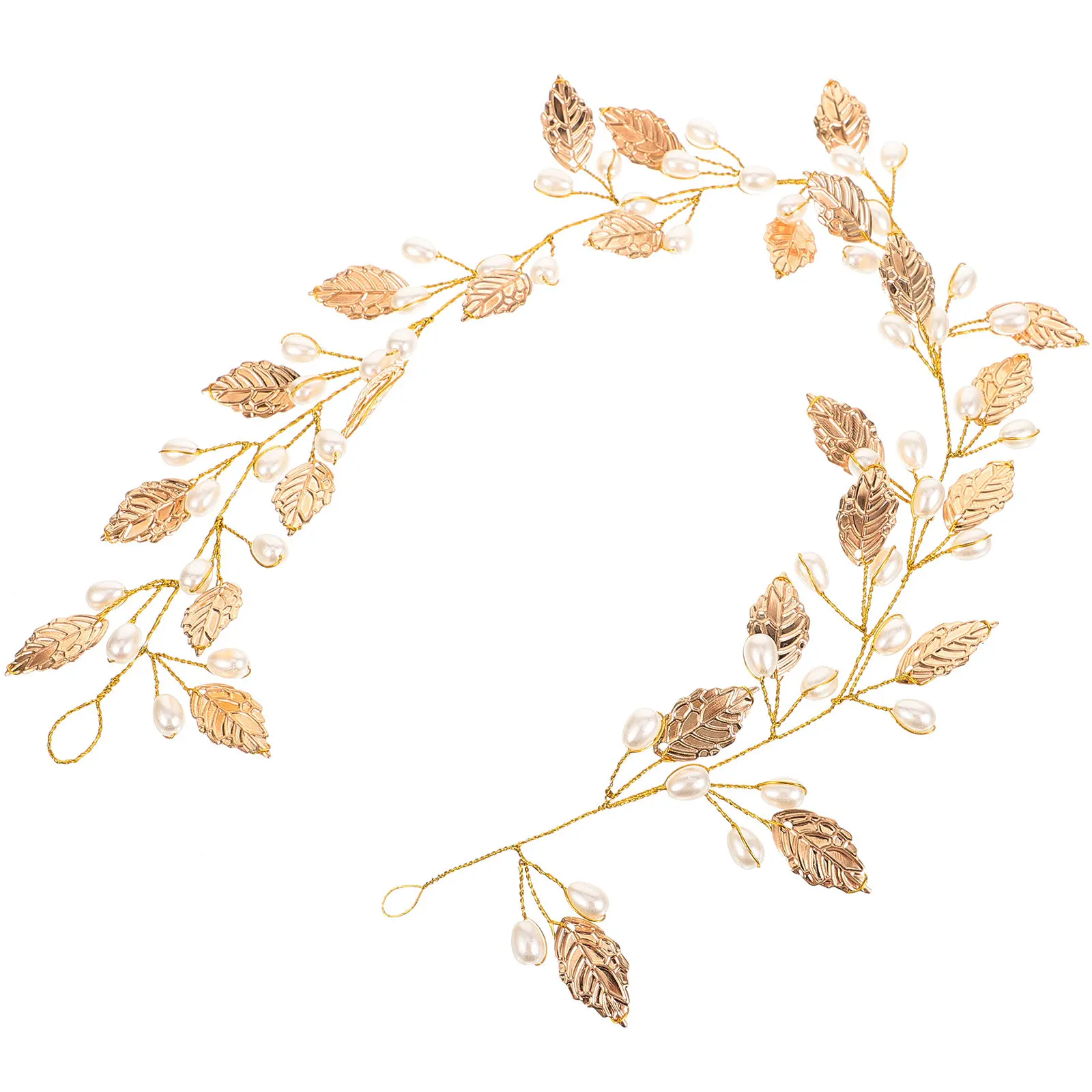 

Bridal Hair Vine Pearl Hair Vine for Women Wedding Headpiece Goddess Style Feminine Charm Costume Accessory Birthday Valentine