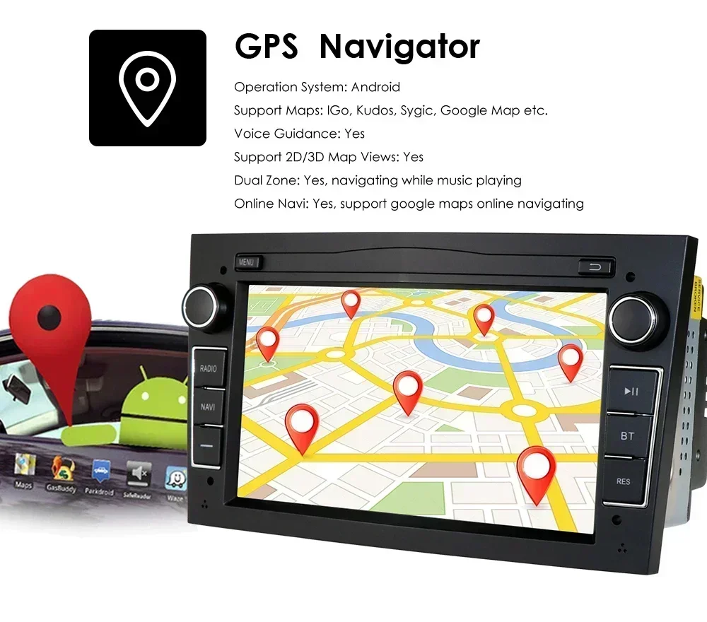 7inch Android Car Radio Player for Opel Astra H Vectra C D Corsa Antara Combo Vivaro Zafira B Vauxhall Car Autoradio Multimedia