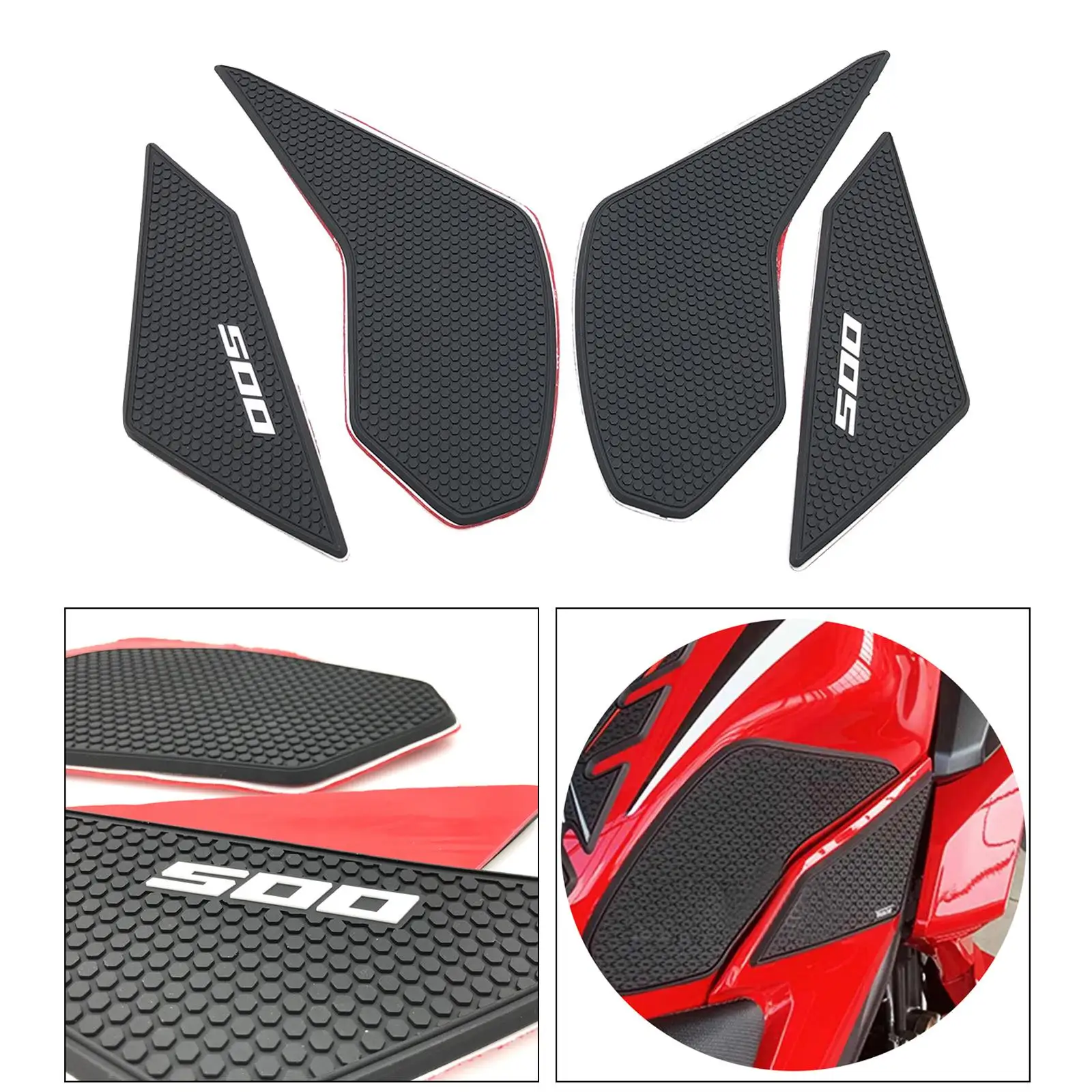 Motorcycle Tank Traction Side Pads Knee Grips Protector for Honda CBR500RR CB500R / F 2020, Easy to Install