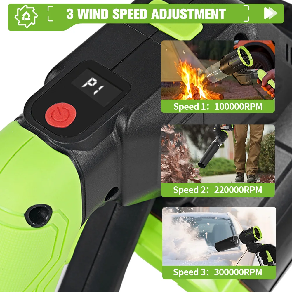 منفاخ هواء كهربائي بدون فرش 7000 وات 300000 دورة في الدقيقة أداة كهربائية محمولة باليد لتنفخ الثلوج والغبار لماكيتا 18 فولت 21 فولت دبوس بطارية