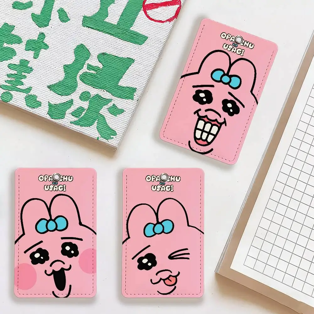 كارتون O-Opanchu مضحك Usagi بطاقة كليب واقية كم حافلة البنك بطاقة الائتمان كم واقية بطاقة الهوية #3