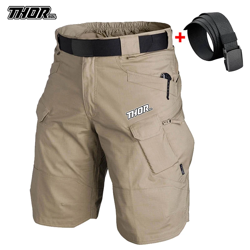 

THORSOL Men Mountain Bike Cycling Tactical Shorts Road Bicycle Pants Breathable Motocross Downhill Trouser Pantalones Mtb Crtos
