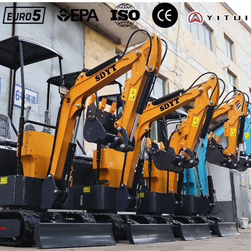 Ce Epa Euro 5 Prezzo speciale di fabbrica cinese Mini escavatore da 1,5 tonnellate Ce Epa Euro 5 Kubota Motore Mini escavatore cingolato personalizzato