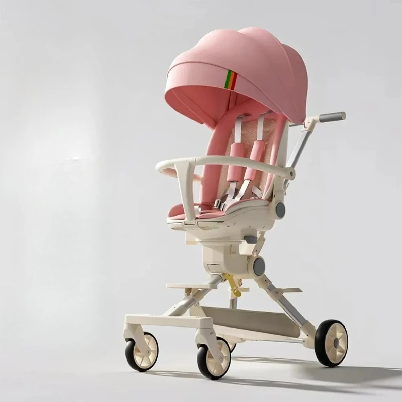 

Вращающееся сиденье, детская коляска, детская коляска, может сидеть, лежать сна, 3 режима, двусторонние складные детские коляски, прогулочная коляска