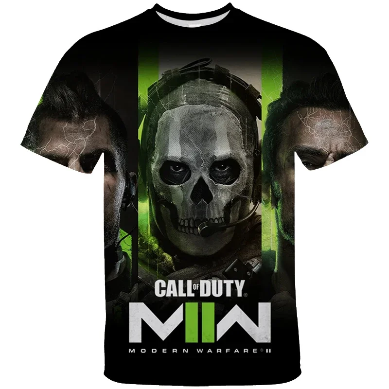 Men's T Shirt Fashion Call Of Duty Warzone Print 3D Short Sleeve Summer O-Neck T Shirts Man Tee Tops Teenager Hip Hop Streetwear