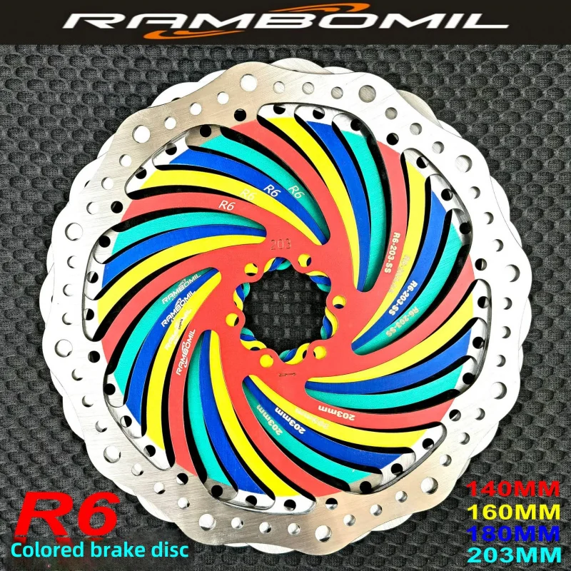 -Border RamboRAMBOMILColorful Discs R6 Brake Disc 140MM 160MM 180MM 203MM