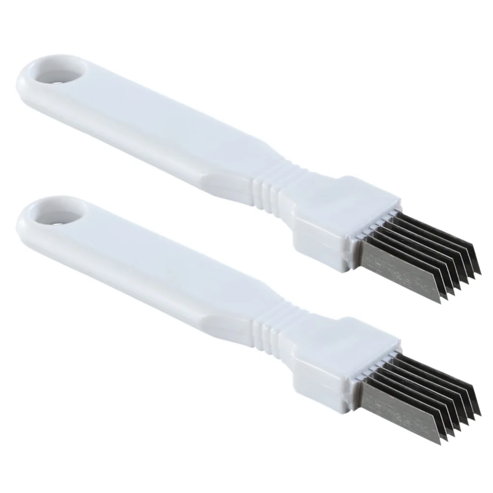 

2Pcs Scallion Stainless Steel Kitchen Vegetable Cutting Tools Green Onion Kitchen Scallion Veggie Tool