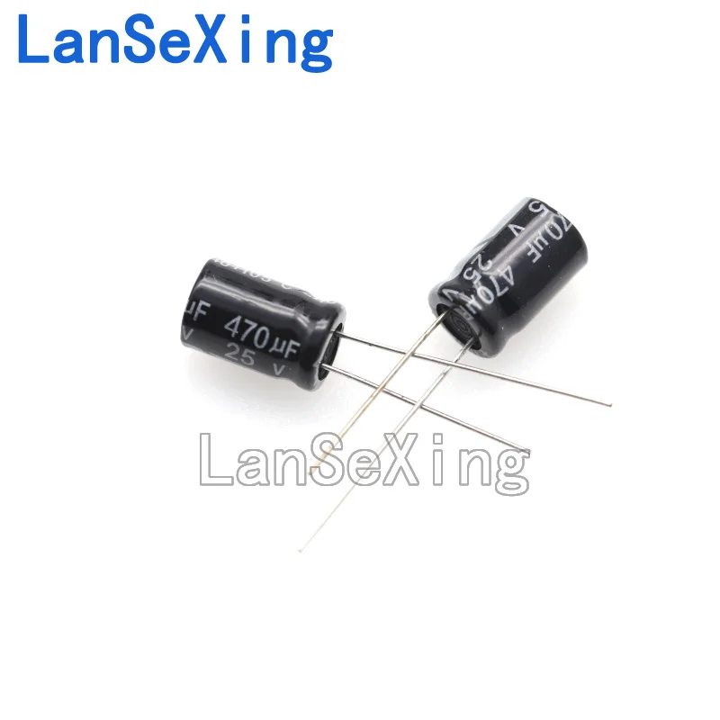 25V470UF 25V aluminum electrolytic capacitor 8X12MM electrolytic capacitor inline aluminum electrolytic capacitor 470uf