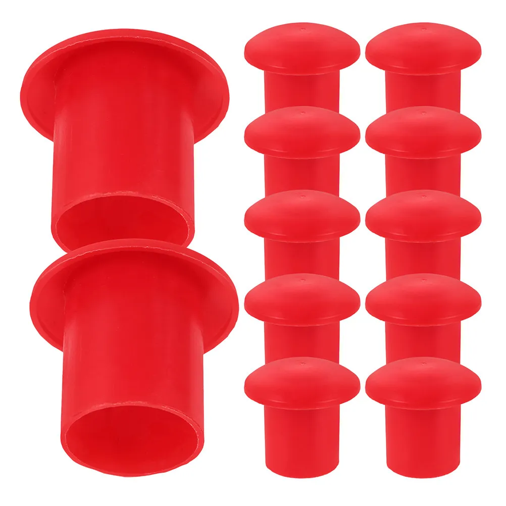 50 pièces de capuchons de protection pour barres d'armature, couvercles de sécurité en plastique pour chantier, capuchons de protection en forme de champignon