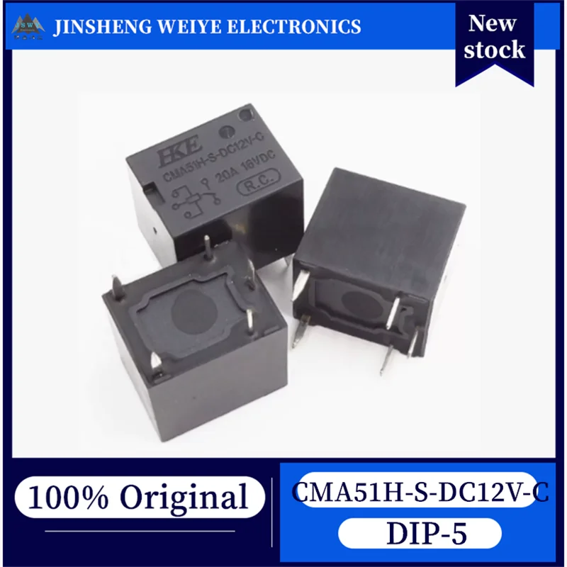 

(20/100 pieces) CMA51H-S-DC12V-C DIP-5 12V DC Automotive Relay 240Ω 35A 1C Non-polar Single Coil 100% Brand New Original InStock