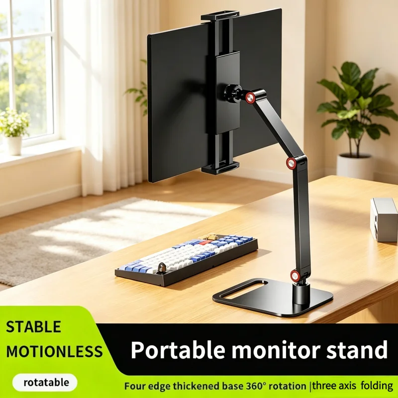 

Expandable Clamp-on Multifunctional Screen Support Stand, Multi-Angle Adjustable Desktop Holder, Universal Bracket for Laptop Ce