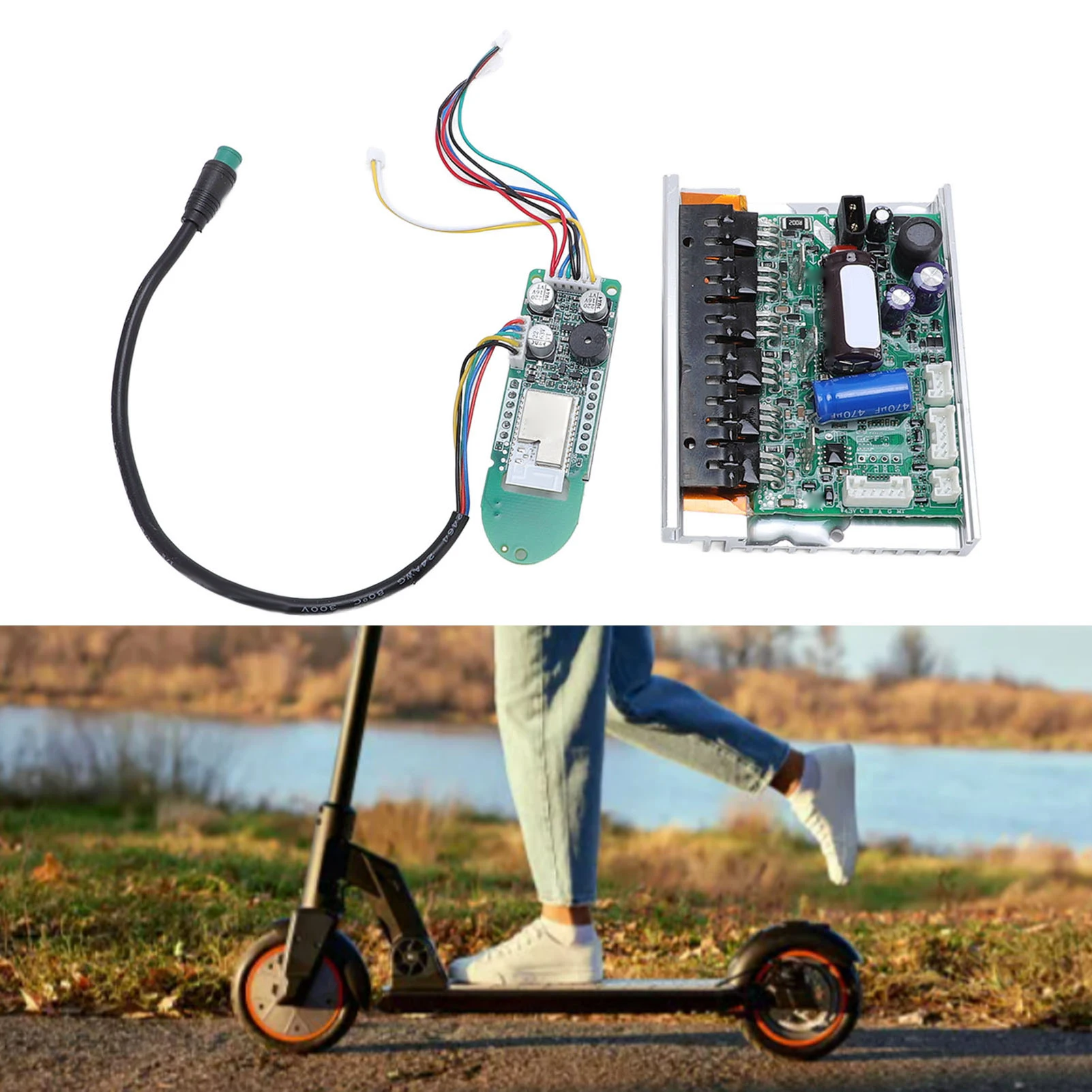 

Electric Scooter Dashboard and Controller 36V 350W Scooter Controller Kit Repair Parts Accessories for MI4