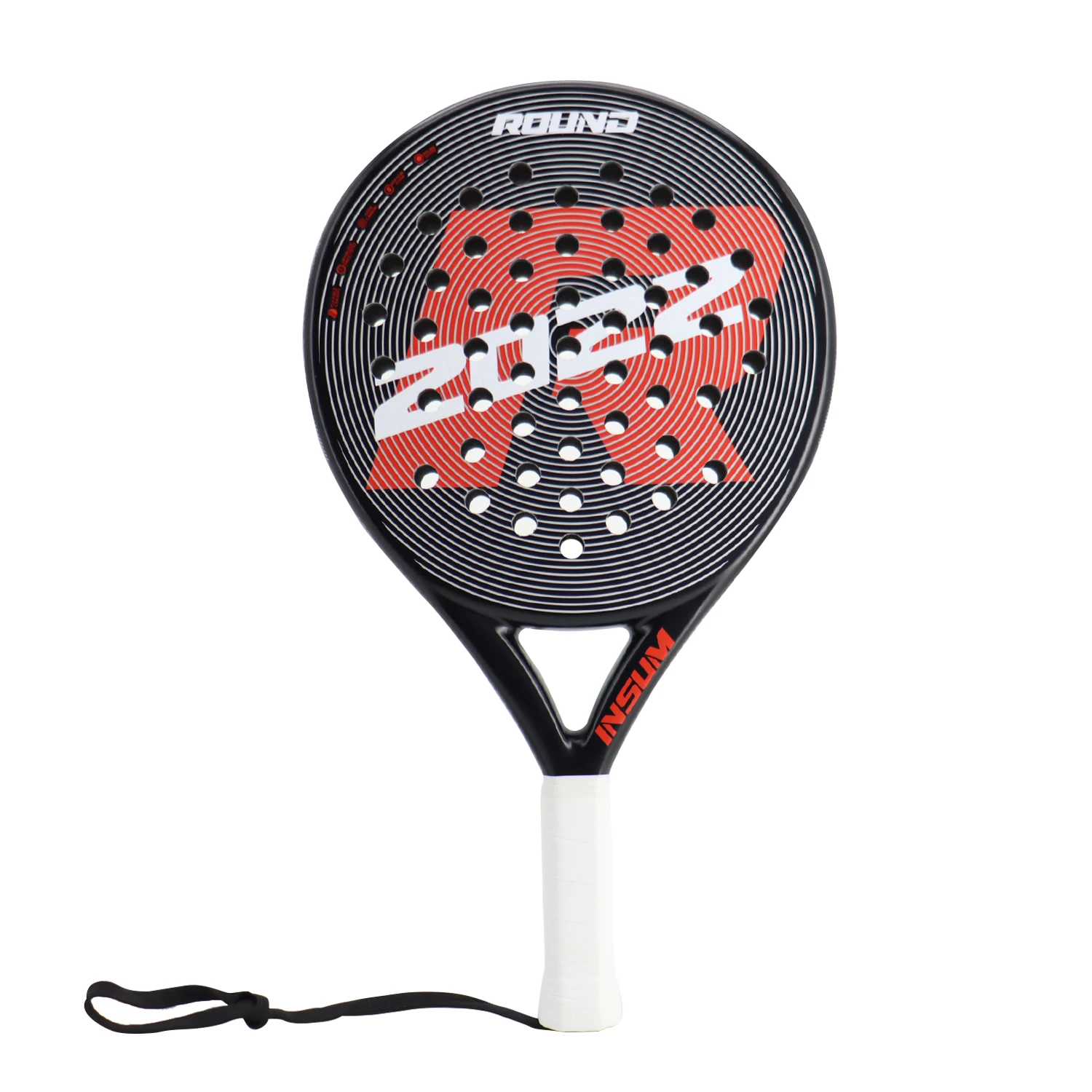 Padel Tennis Racket, Full Carbon Fiber Surface, EVA Soft Memory, High Balance Padel Paddle