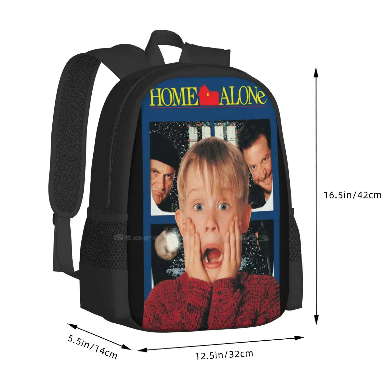 Home Alone ransel siswa remaja tas desain pola rumah saja 90S Film Kevin Macaulay Culkin Retro nostalgia Joe