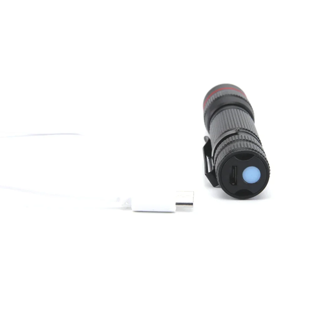 

Emergency LED Flashlight USB Charging Ultra Bright Torch 3 Gears Mini Super Bright Light Waterproof for Outdoor Hiking Fishing