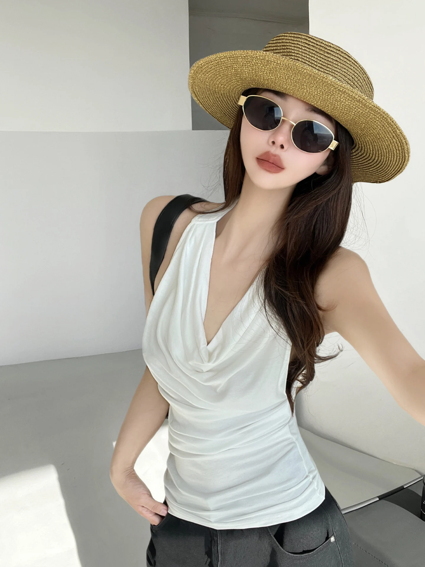 k Romantic Lace Bal Slim Fit ter Ne Women's Tank Top Design Sensation Pure Desire Faion ort Sle Casual Wear