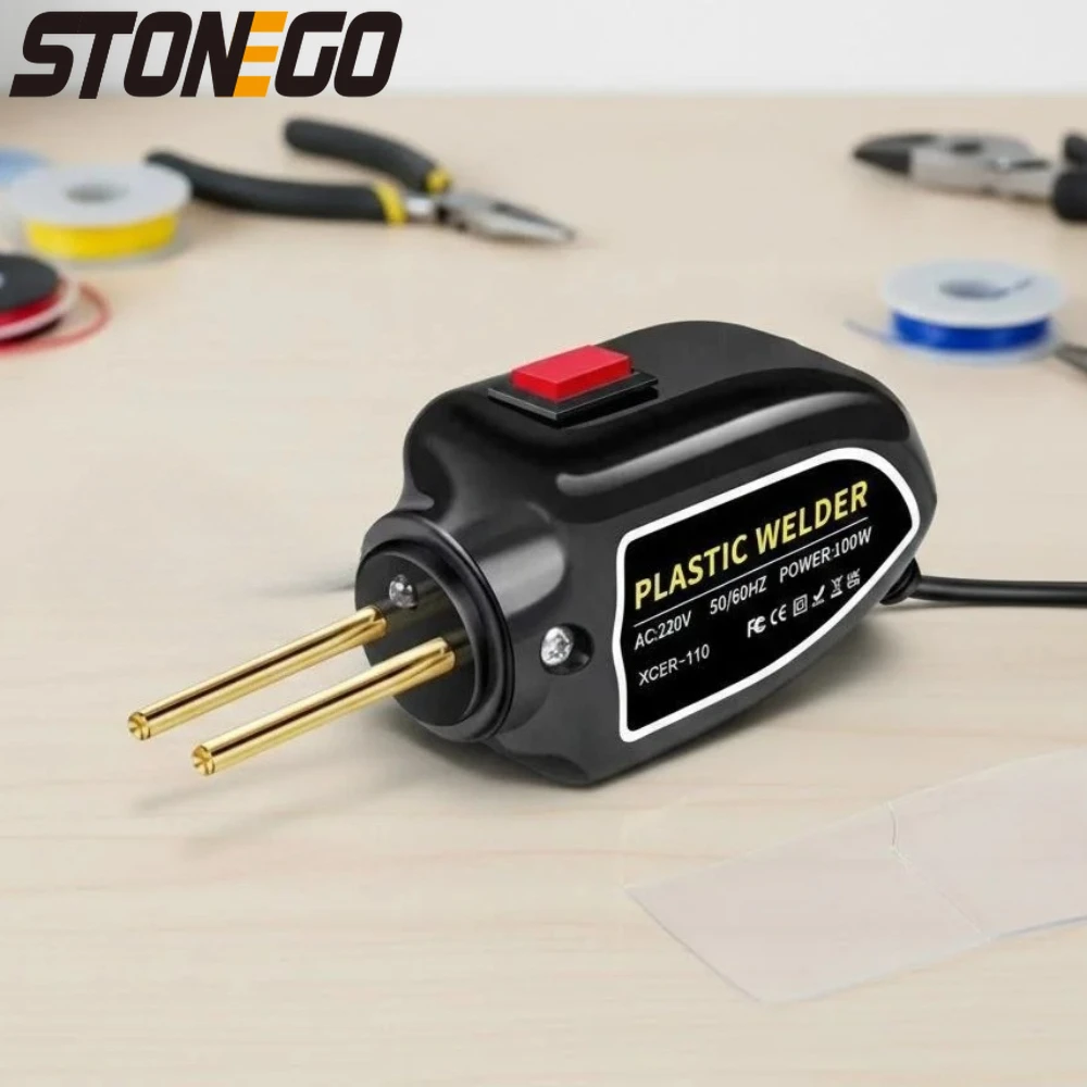 

Набор для ремонта пластиковых бамперов 100 Вт с аппаратом для сварки и 200 бесплатными гвоздями, прочный сварочный инструмент