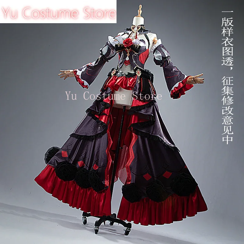 Yu Costume Honkai Impact 3rd Theresa Apocalypse Under The Moon Oath Game Suit Gorgeous Dress Cosplay Costume Halloween Outfit