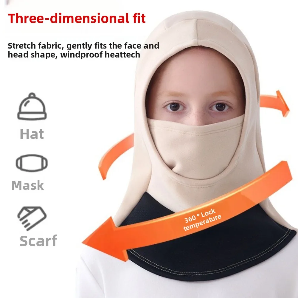 

New Warm Scarf Mask Integrated Hat Windproof Coldproof Pullover Cap Breathable Neck Warmer for Outdoor Cycling Skiing