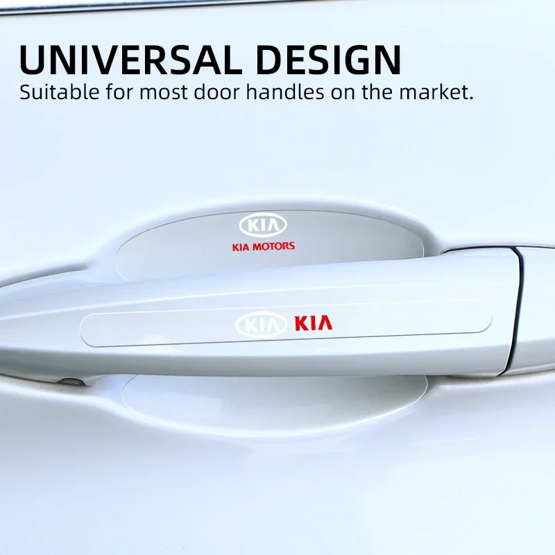 4 قطعة مقبض باب السيارة حامي ملصقات الفينيل المضادة للخدش حماية السيارات فيلم لكيا ريو Ceed سبورتاج سيراتو الروح سورينتو #4
