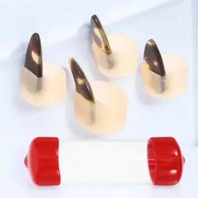 Elastic Silicone Guzheng Nail Protection Covers Comfortable Secure Fit Free of Entanglement Guzheng Supplies Nail Protectors