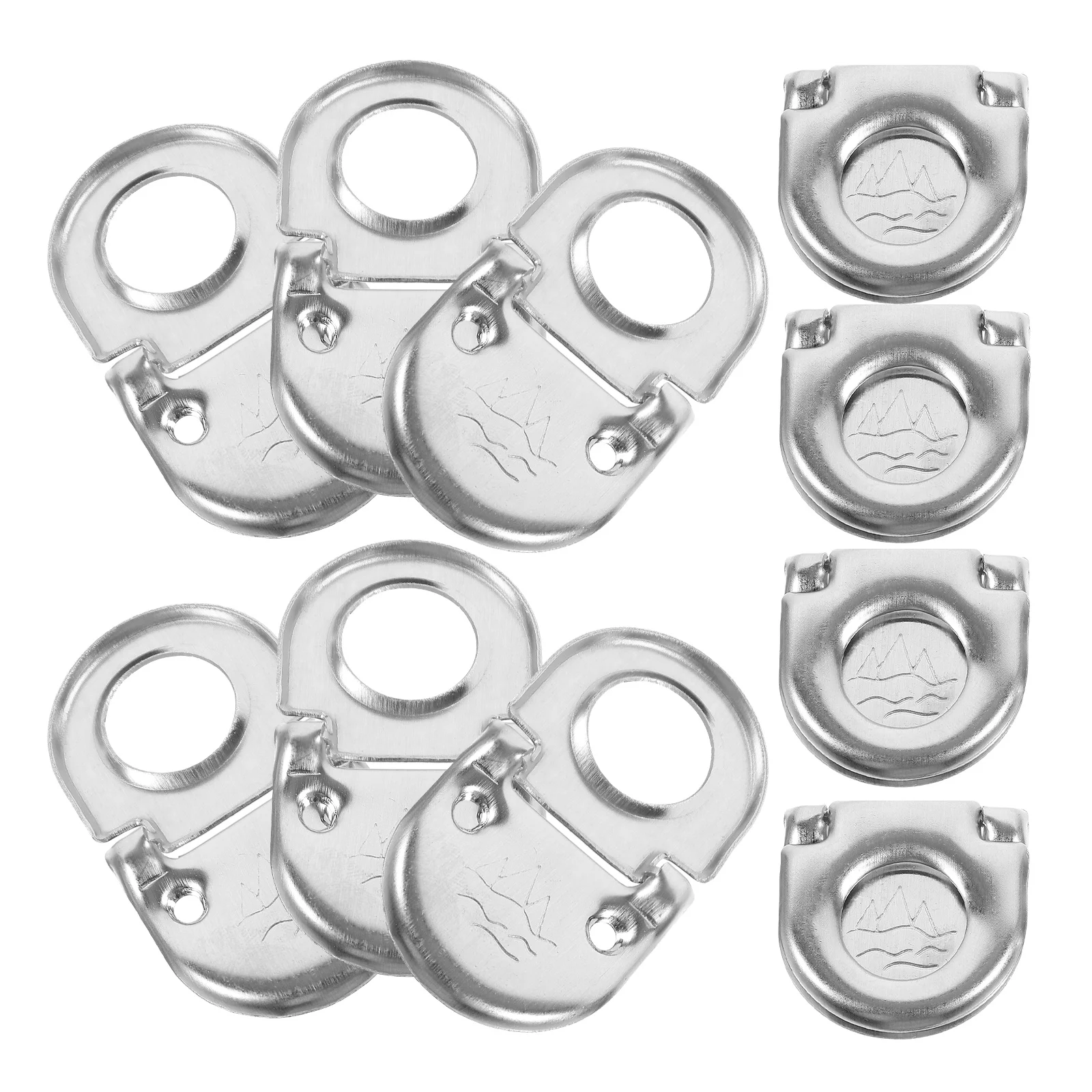 

10pcs Stainless Steel Hidden Handles 3 5x3 5cm Flush Mounted Drawer Cabinet Furniture Knobs Wear Resistant