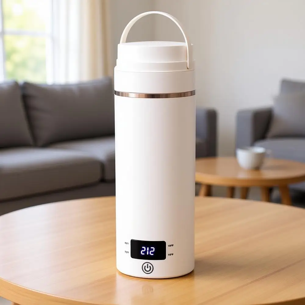 

Portable Mini Kettle, Small Hot Water Boiler with 4 Temperature Settings, 304 Stainless Steel, Auto Shut-Off and Boil Dry Protec