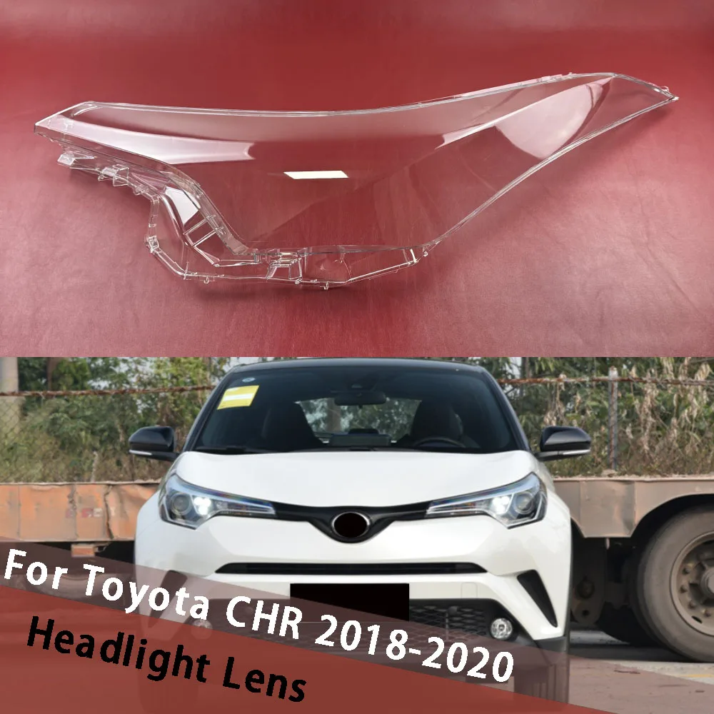 

Для Toyota CHR 2018 2019 2020, крышка передней фары, прозрачная линза, корпус фары, замена абажура из плексигласа