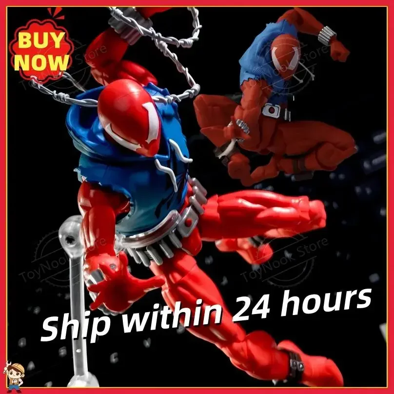 

100% Original MESS TOYS Spiderman Figure Scarlet Spider The Amazing Comic Version Action Figure Model Figurine Toy Gift New-HOT