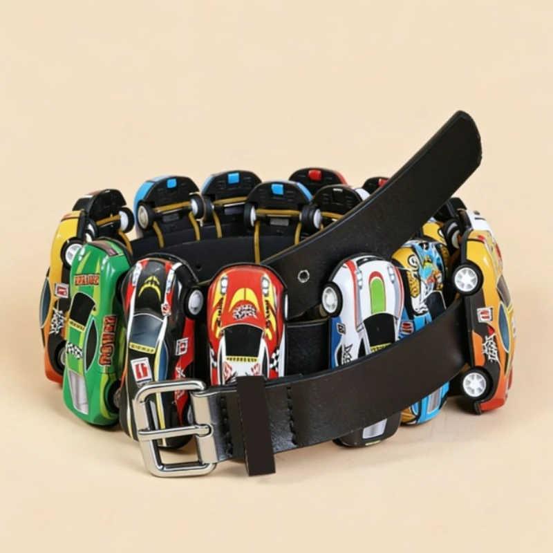 New Personality Colorful Car Waist Belt Chain Punk Youth Style Belt with Multi-function and Fashion Sense Ins Versatile Jeans