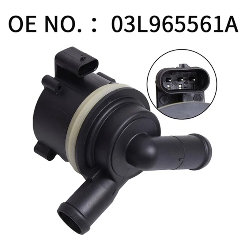 ปั๊มน้ำเสริมไฟฟ้า ปั๊มน้ำหล่อเย็นเพิ่มเติม 03L965561A สำหรับเครื่องยนต์ดีเซล สำหรับรถยนต์โฟล์คสวาเกน สำหรับอามาร็อค ปี 2010-2018 2.0 TDI A4