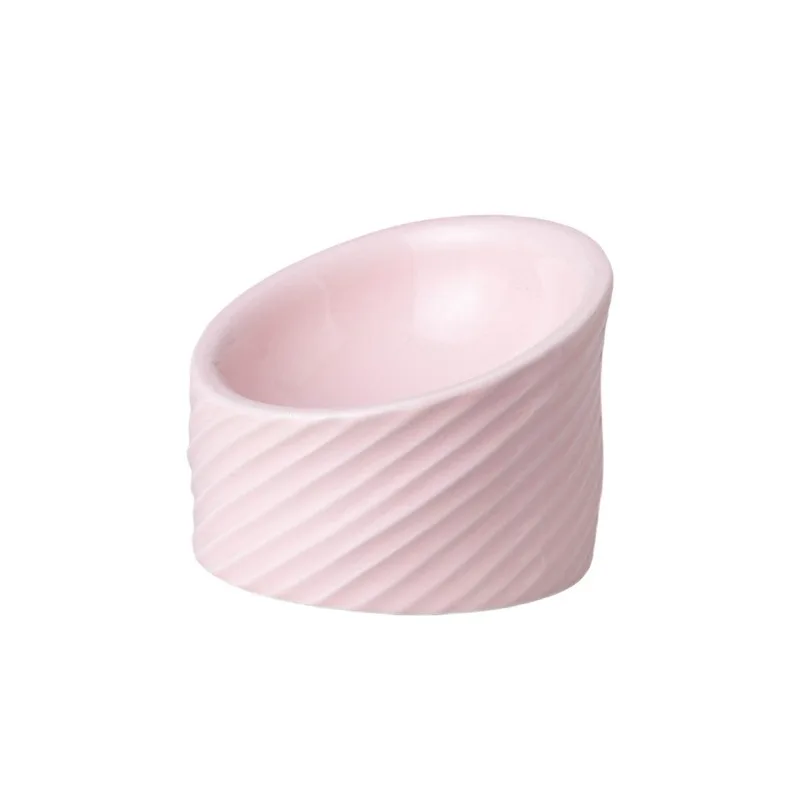 Cat bowl Protects cervical vertebrae. Sloping highlegged cat foodto prevent spilling.  food dish, rice bowl pet water