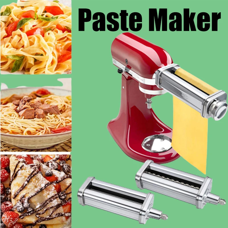 

Noodle Paste Makers Parts for Kitchenaid KA Fettucine Spaghetti Cutter Roller Stand Mixers Kitchen Aid Pasta Food Set Processors