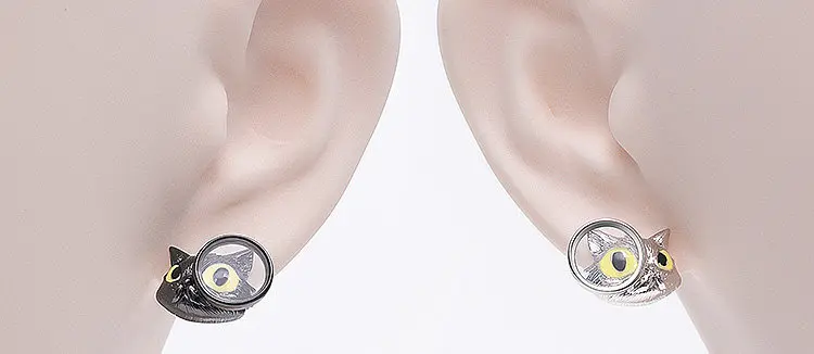 Curious Cat Stud Earrings 15 Curious Cat Stud Earrings Sb691dc3b9f9541fb8210c1518671ae32L