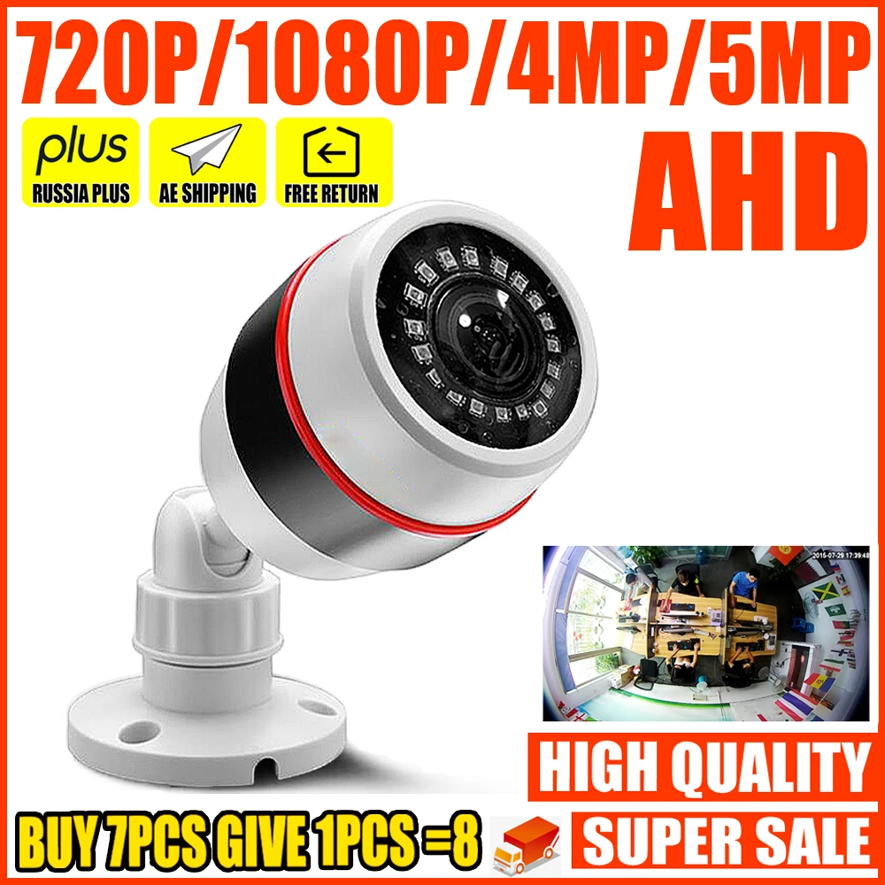 1,7mm Super Weitwinkel Panorama CCTV AHD Kamera HD 5MP 4MP 1080P SONY IMX326 Fisheye Objektiv 3D ball wirkung infrarot Sicherheit Video