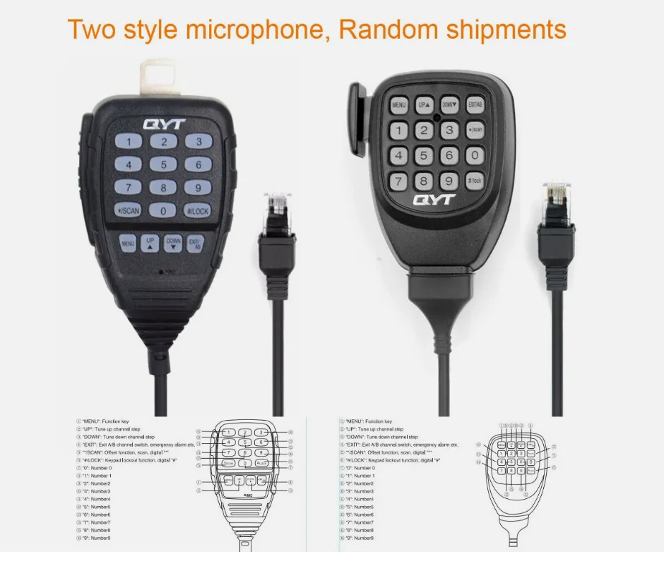 QYT KT-8900D Dual Band Quad Standby 25W Car/Trunk Mobile Radio Walkie Talkie