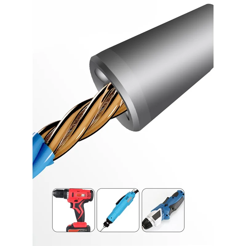 A89X Electrician Wire Stripper Tool,Eight In 1 Wire Twister Tool For Drill,Drill Wire Twister,Quickly Wire Stripper For Drill