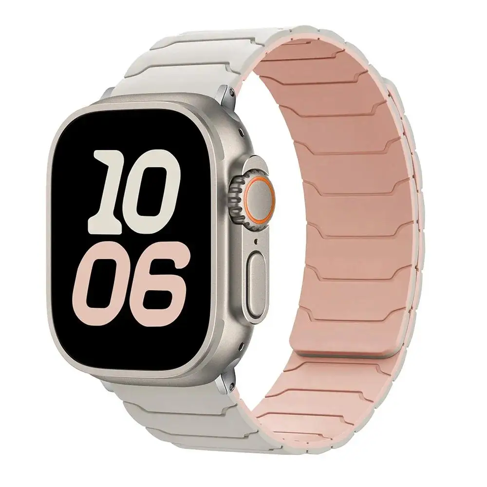 Siliconen magnetische lusbanden voor Apple Watch 46 mm 44 mm 40 mm 49 mm 45 mm 42 mm 41 mm band iWatch-serie Ultra 3 11 10 9 8 7 6 5 SE 3