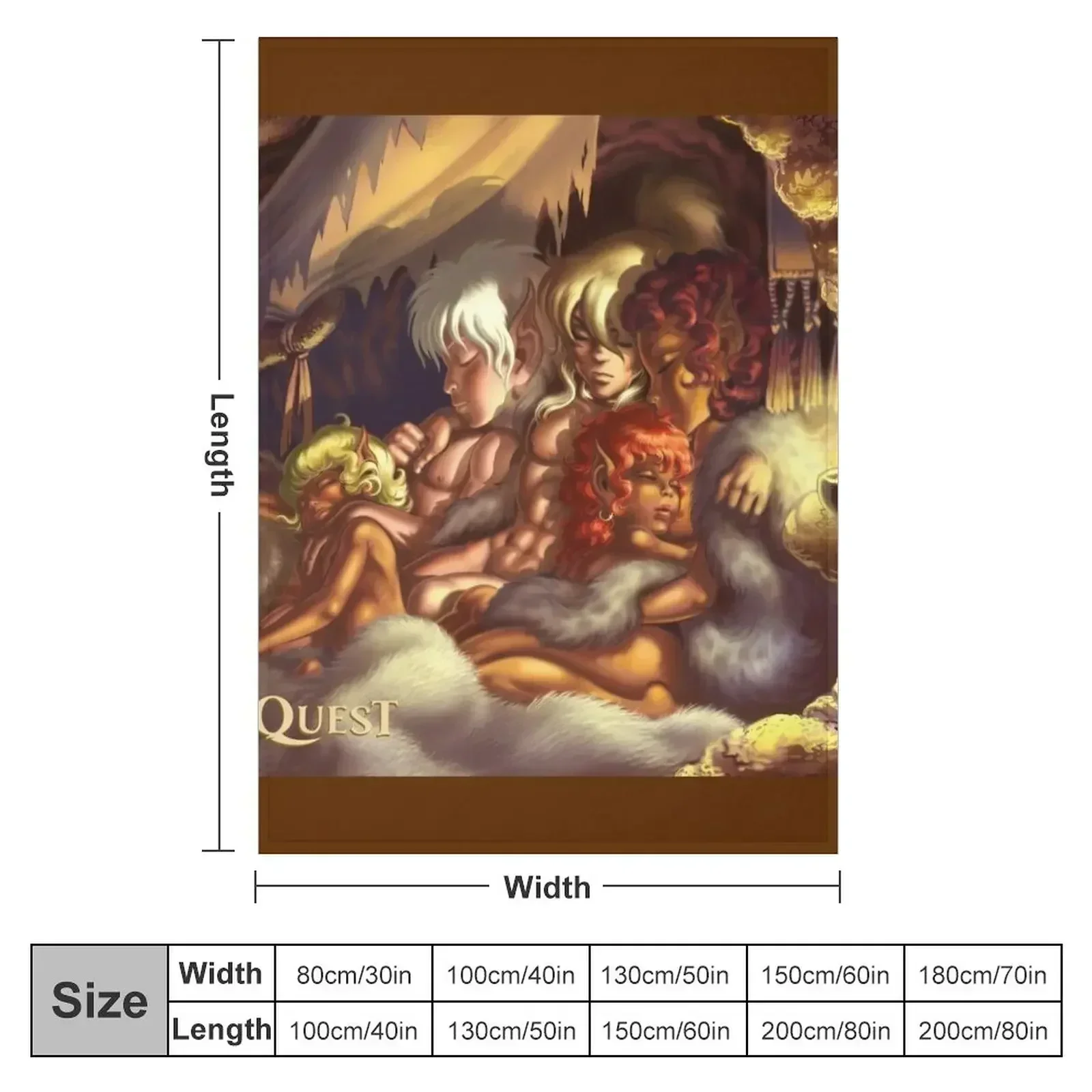 ElfQuest True Peace Throw Blanket Sleeping Bag Bed Fashionable Sofa Throw Flannel Summer For Decorative Sofa Blankets