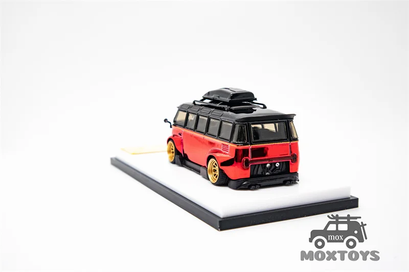 Model Collect x Inspire Model 1:64 T1 Kombi Robert Design Chrome RedBlack limited200 Diecast Model Car