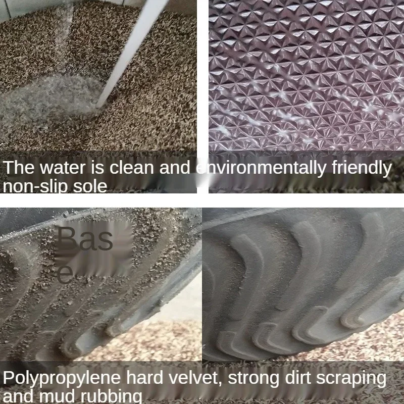 سجادة أرضية غير قابلة للانزلاق للممر والحمام والمطبخ - ممسحة المدخل، مطاط TPR، وسادة قدم لإزالة رمل الطين، ديكور المنزل #5