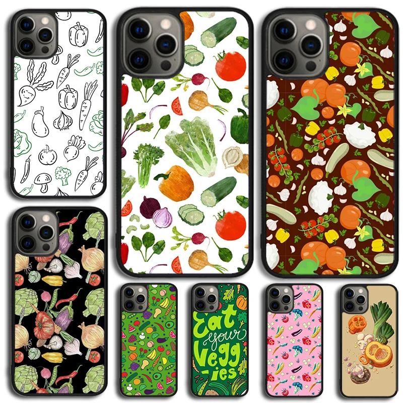 Vegan Vegetables Veggies Phone Case For Samsung Galaxy S10 S22 S23 S24 Note 10 20 Lite S20 Plus S21 Ultra Back Cover