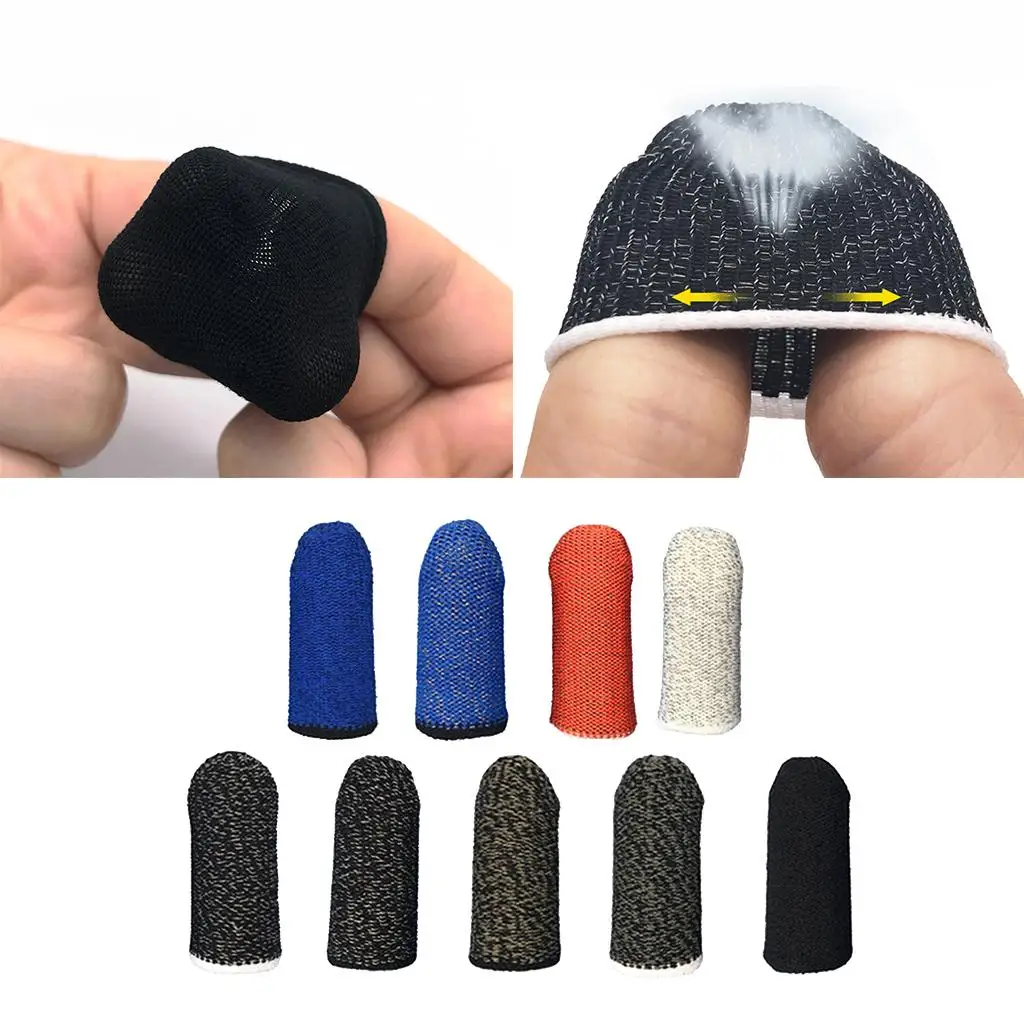 Mobile Finger Sleeve Anti-Sweat Breathable Gaming Sleeves for Smartphone Tablet